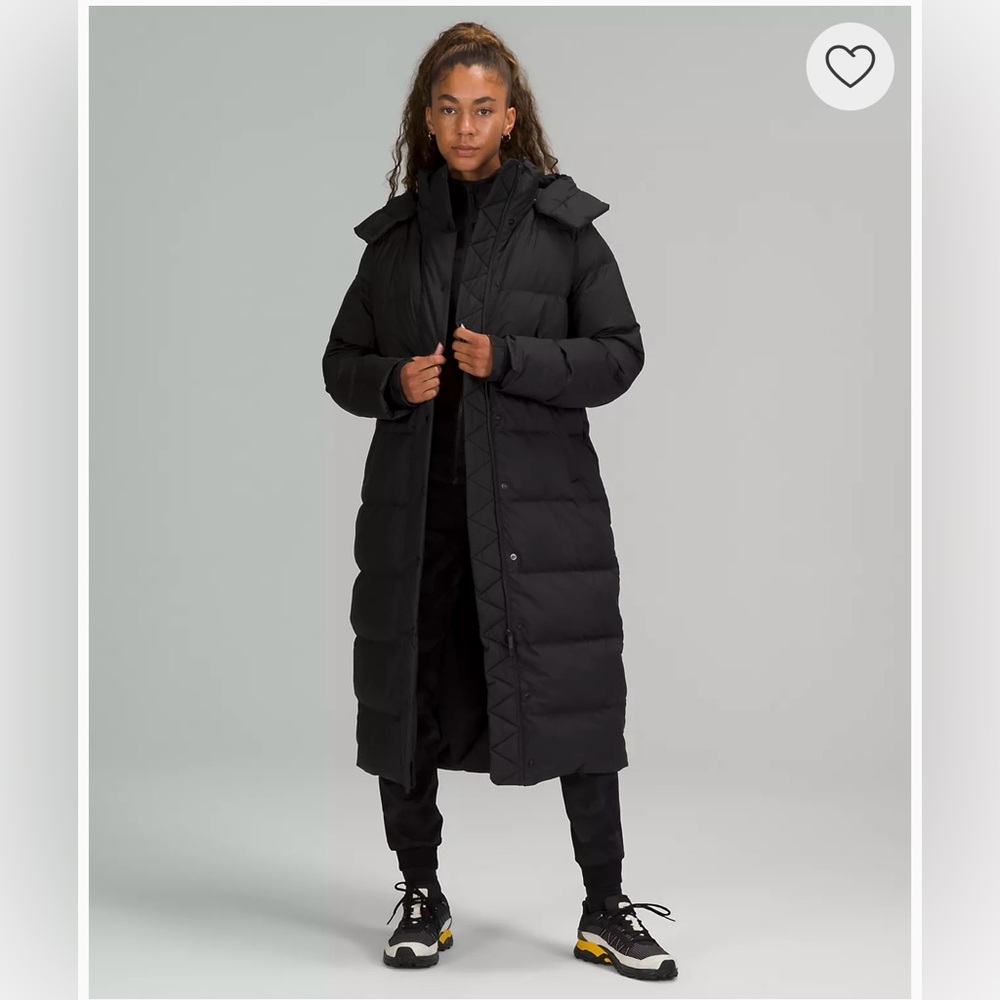 Lululemon Wunder Puff Long Jacket - Size 8